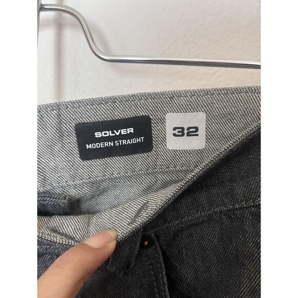 NWT Volcom Solver Denim Jeans Modern Straight Men’s Size 32x32 Gray - Picture 6 of 10